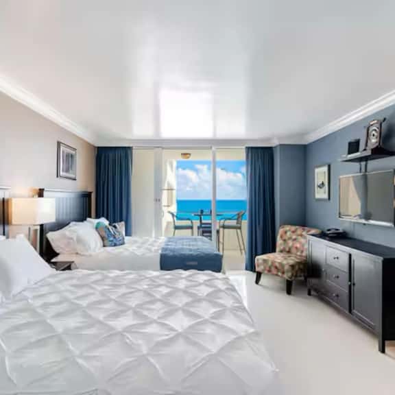 Beachfront Studio, Balcony with Ocean View - Image 1