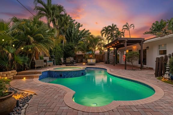 10min to Lauderdale Beach Wilton Manor - 3/2 +pool