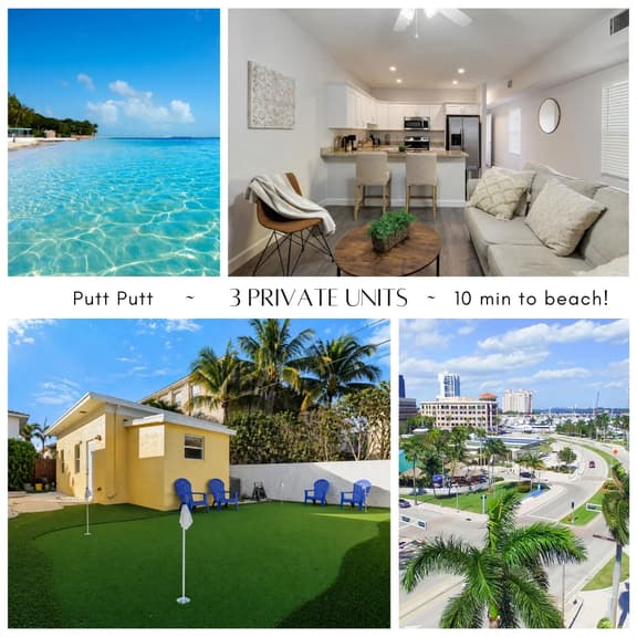 Private Mini Golf Compound | 3 Units • Sleeps 10